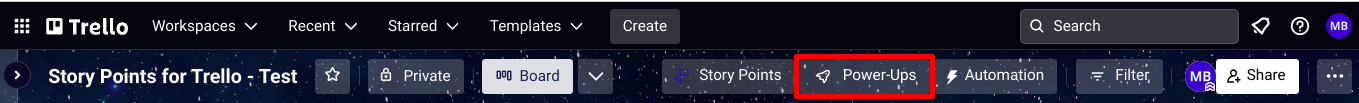 Picture of Trello Board
      Header